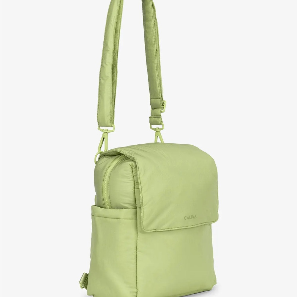 Calpak Convertible Diaper Backpack in Lime - Picture 8 of 8